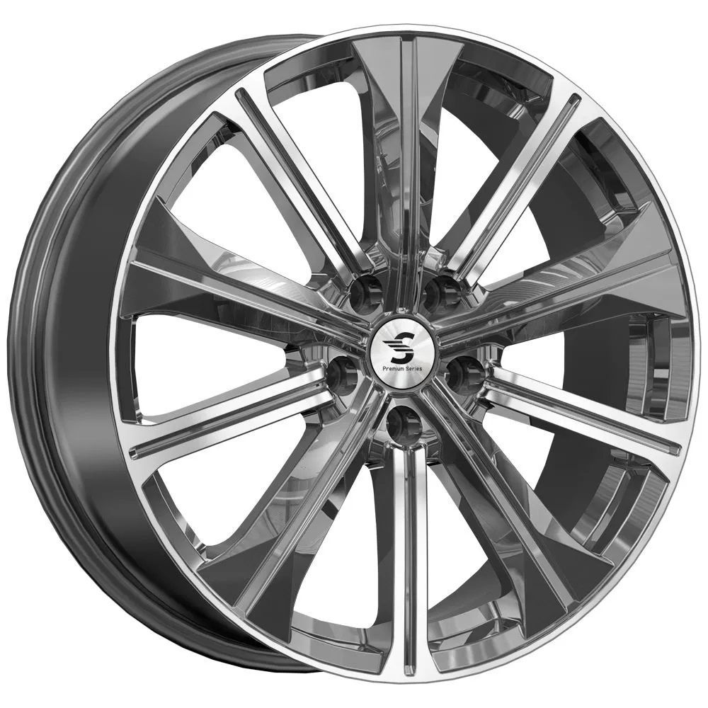 СКАД Premium Series КР013 7.0x19/5x108 ET45 D60.1 Diamond black Gris